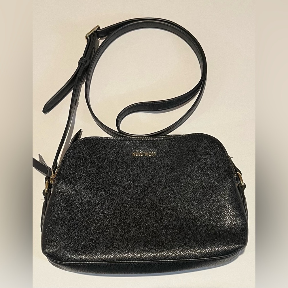 NINE WEST Cyra A-List faux-leather women's crossbody bag  BLACK-See description